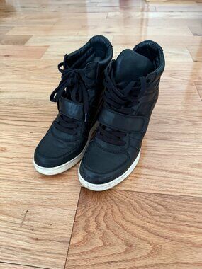 Ash Leather Women's Wedge Sneaker